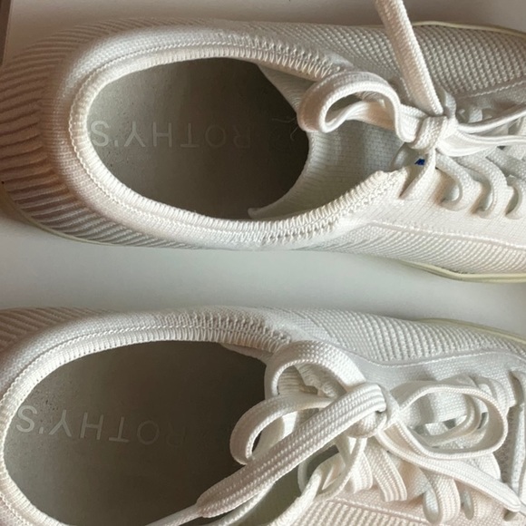 Rothy’s Original White Lace-Up Sneakers - Picture 5 of 5